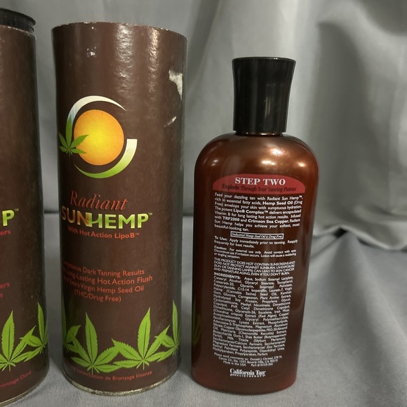 NIB RARE California Tan Step 1 And 2 Sun Hemp-vibrant And Radiant. Vintage - Picture 6 of 7